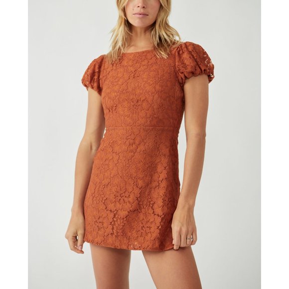 🎉LAST CHANCE🎉 FREE PEOPLE Hailee Lace Mini Dress / Pretty Penny - Picture 5 of 7
